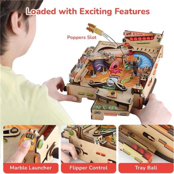 Pinball Machine Toy for Kids Ages 8-14 Years Global Award Winning Arcade Game - Picture 4 of 6
